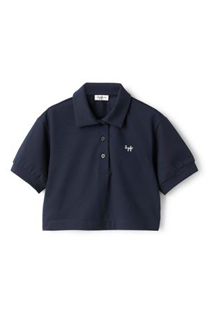 blue cotton polo-shirt IL GUFO KIDS | P25PC095MF032497